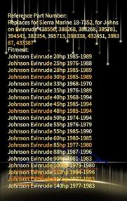 img 3 attached to Johnson Evinrude 20 140HP Replaces 18 7352