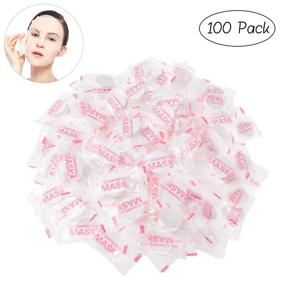 img 2 attached to Efficient 100pc Compressed Disposable Facial Masks for Effective Home DIY Skin Care with Frcolor