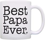 👨 best papa ever: father's day and birthday gift coffee mug tea cup in white logo