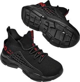 img 3 attached to SANNAX Sneakers Athletic Lightweight Non Slip Sports & Fitness