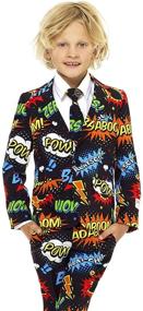 img 1 attached to 🎉 OppoSuits Boys Badaboom Party Suit: Trendy Boys' Clothing for Parties and Celebrations