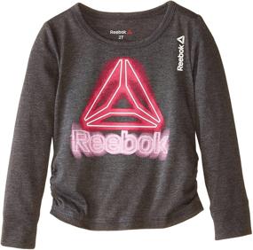 img 2 attached to 👧 Яркая детская одежда и спортивная одежда Reebok для маленьких девочек в электрическом фуксии.