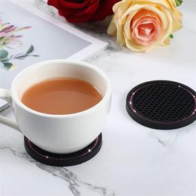 img 1 attached to Frienda Coaster Silicone Coasters Decoration Interior Accessories