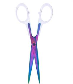 img 1 attached to 🎁 Draymond Story 7-inch Multicolored Acrylic Office Scissors - Desktop Stationery Ideal for Wife's Birthday Gift Ideas and More