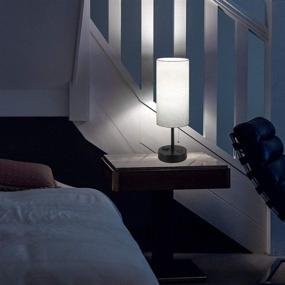 img 2 attached to 💡 Convenient USB Bedside Table Lamp with Pull Chain and USB Port - Ideal for Bedrooms and Living Rooms!