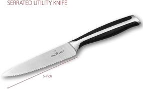 img 2 attached to Culina Pro 3-Piece Set of Forged German Steel Knives - Ideal Starter Kit