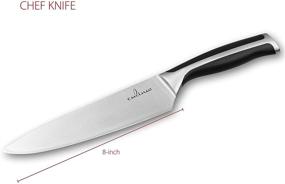 img 3 attached to Culina Pro 3-Piece Set of Forged German Steel Knives - Ideal Starter Kit