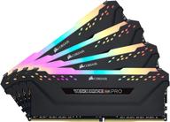 корсар vengeance rgb pro 64 гб 💾 (4x16 гб) ddr4 3200 мгц c16 пк-память - черный логотип