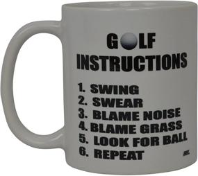 img 4 attached to 🏌️ Premium Funny Golf Coffee Mug: Hilarious Golf Instructions Novelty Cup for Golfers – Perfect Gag Gift for Office, Work, Boss, and Golf Enthusiasts