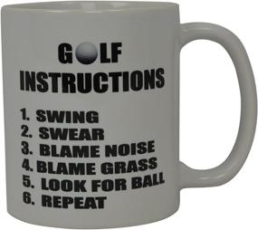 img 3 attached to 🏌️ Premium Funny Golf Coffee Mug: Hilarious Golf Instructions Novelty Cup for Golfers – Perfect Gag Gift for Office, Work, Boss, and Golf Enthusiasts