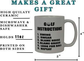 img 2 attached to 🏌️ Premium Funny Golf Coffee Mug: Hilarious Golf Instructions Novelty Cup for Golfers – Perfect Gag Gift for Office, Work, Boss, and Golf Enthusiasts