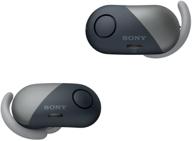 premium sony sp700n truly wireless noise canceling sports earphones - black | international version with seller warranty logo