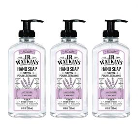 img 4 attached to 🧼 J.R. Watkins Gel Hand Soap 3-Pack: Lavender Scented Liquid Hand Wash for Bathroom or Kitchen | Made in USA | Cruelty Free | 11 fl oz