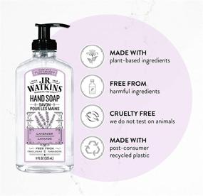 img 3 attached to 🧼 J.R. Watkins Gel Hand Soap 3-Pack: Lavender Scented Liquid Hand Wash for Bathroom or Kitchen | Made in USA | Cruelty Free | 11 fl oz