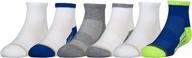 🧦 ultimate comfort and durability: gold toe boys ultra tec athletic quarter socks - 6 pairs logo