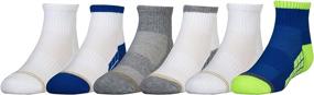 img 4 attached to 🧦 Ultimate Comfort and Durability: Gold Toe Boys Ultra Tec Athletic Quarter Socks - 6 Pairs