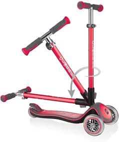 img 4 attached to 🛴 Globber Elite Deluxe 3-Wheel Scooter for Kids with Solid Deck and Anodized TBAR
