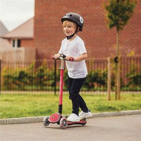 img 2 attached to 🛴 Globber Elite Deluxe 3-Wheel Scooter for Kids with Solid Deck and Anodized TBAR