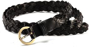 img 1 attached to MoYoTo® Womens Fashion Braided Leather Women's Accessories for Belts