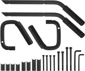 img 4 attached to 🚙 Jtron Car Wild Boar Front & Rear Grab Handles for Jeep Wrangler JK 07-19 | Enhanced Safety and Grip (Black)