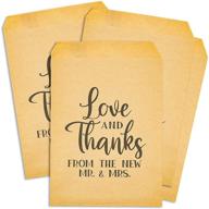 kraft wedding party favor goodie logo