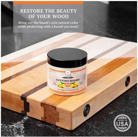 img 2 attached to 🍋 CLARK'S Cutting Board Finish Wax - Enhance and Protect with Lemon & Orange Oils - Natural Beeswax and Carnauba Wax Blend - Butcher Block Wax (6 ounces)