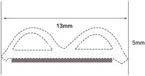 img 3 attached to 🚪 33ft Long Universal Auto Rubber Weather Draft Seal Strip - 2 Rolls of 16.5ft - Car Window and Door Weatherstrip, Engine Cover - Self Adhesive, 51/100" Wide x 1/5" Thick