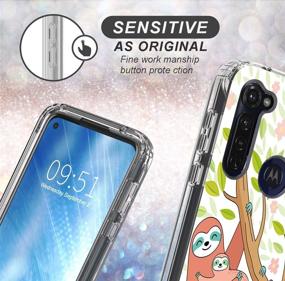 img 1 attached to 🦥 BEROSET Moto G Stylus Case - Dual Layer Hard PC Bumper + Soft TPU Cover Shockproof High Impact Protective Clear Phone Case for Motorola Moto G Stylus 2020 - Best Mom in The World Sloth