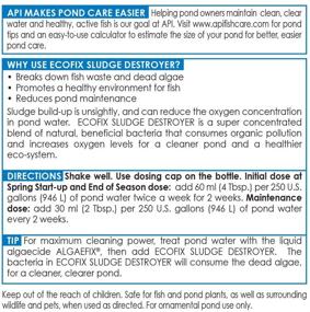 img 1 attached to 🔧 16-Ounce Bottle of API POND ECOFIX SLUDGE DESTROYER Bacterial Cleaner, Pond Water Clarifier, and Sludge Remover Treatment