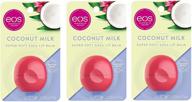 🥥 eos super soft shea lip balm with coconut milk - pack of 3, 0.25 oz logo