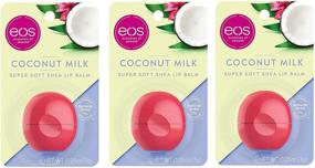 img 4 attached to 🥥 EOS Super Soft Shea Lip Balm with Coconut Milk - Pack of 3, 0.25 oz