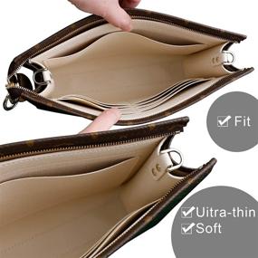 img 3 attached to 👜 Organize Your LV Toiletry Pouch 26 with OAikor Purse Insert Organizer Bag for Gold Buckles (Large-26, Beige)