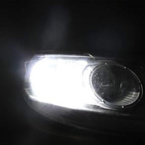 img 2 attached to 🚘 Alla Lighting PU20d база 12272 NA HPC24WY PH24WY светодиодные лампы Xenon White для Audi, Cadillac, GMC, Porsche - замена белых поворотных сигнальных огней