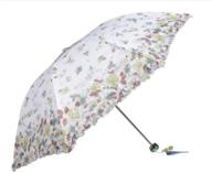 optimal sun protection folding umbrella with lightweight sunblock underside logo