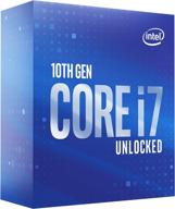 unlocked intel core i7-10700k processor: 8 cores up to 5.1 ghz for powerful desktop performance with lga1200 socket (intel 400 series chipset) логотип