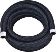 20ft black evil energy 6an fuel line hose - braided nylon stainless steel oil gas cpe logo