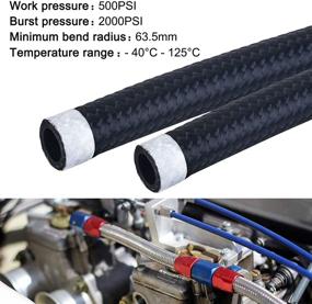 img 1 attached to 20FT Black EVIL ENERGY 6AN Fuel Line Hose - Braided Nylon Stainless Steel Oil Gas CPE