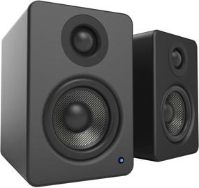 img 4 attached to Kanto YU2MB: Premium 100W Powered PC Gaming Desktop Speakers with USB DAC and Subwoofer Output - Matte Black