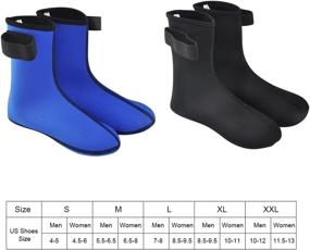 img 1 attached to 🏄 Vishusju 3mm Neoprene Fin Socks: Ideal for Water Sports, Diving, Surfing