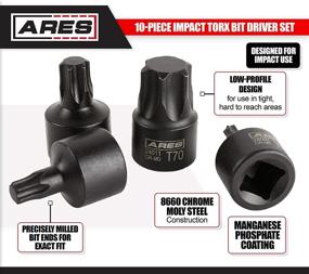 img 2 attached to 🔧 High-Quality ARES 24001 Set of 10 Impact Sockets, 8 Inches Each