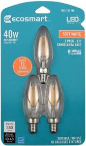 img 4 attached to 🌱 EcoSmart Dimmable Filament Bulb, Equivalent to 40 Watts