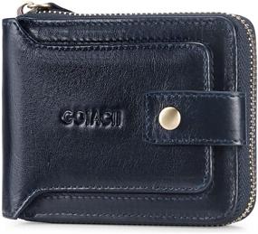 img 4 attached to 👝 Genuine Leather GOIACII Wallet: Enhanced Blocking Men's Wallet, Card Case & Money Organizer