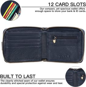 img 3 attached to 👝 Genuine Leather GOIACII Wallet: Enhanced Blocking Men's Wallet, Card Case & Money Organizer