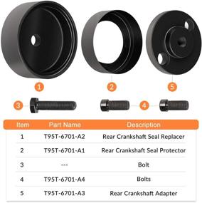 img 3 attached to 🔧 High-Quality Rear Crankshaft Seal Installer for Ford 1993-2006 Ranger, Explorer, and Aerostar Models with 4.0L V6 Engine