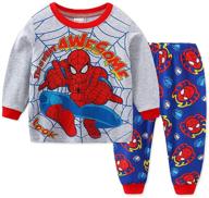🕷️ spider-man 3 boys' clothing - shanleaf cat pajamas clothes spiderman logo