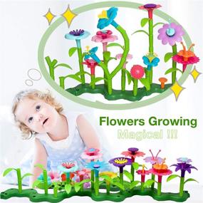 img 1 attached to 🌸 BIRANCO Flower Garden Building Set: A Fun and Educational STEM Gardening Activity for 3-6 Year Olds - Perfect Gift for Girls!