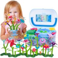 🌸 biranco flower garden building set: a fun and educational stem gardening activity for 3-6 year olds - perfect gift for girls! logo