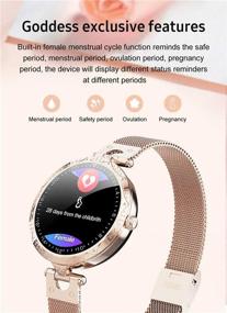 img 1 attached to 🌟 Stylish Smart Watch for Women: Fitness Tracker with Blood Pressure & Heart Rate Monitoring, Waterproof Design - Bluetooth, Pedometer, Sleep & Sport Activity Tracking - iOS & Android Compatible - Silver Gray