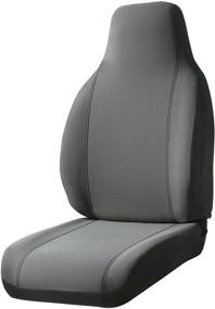 img 2 attached to Fia SP87-34 GRAY Front Seat Cover for Bucket Seats - Custom Fit, Poly-Cotton, Gray