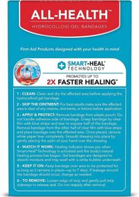 img 3 attached to 💊 All Health Advanced Fast Healing Hydrocolloid Gel Bandages, Fingers & Toes, 16 ct - Accelerated First Aid Recovery for Blisters and Wound Care